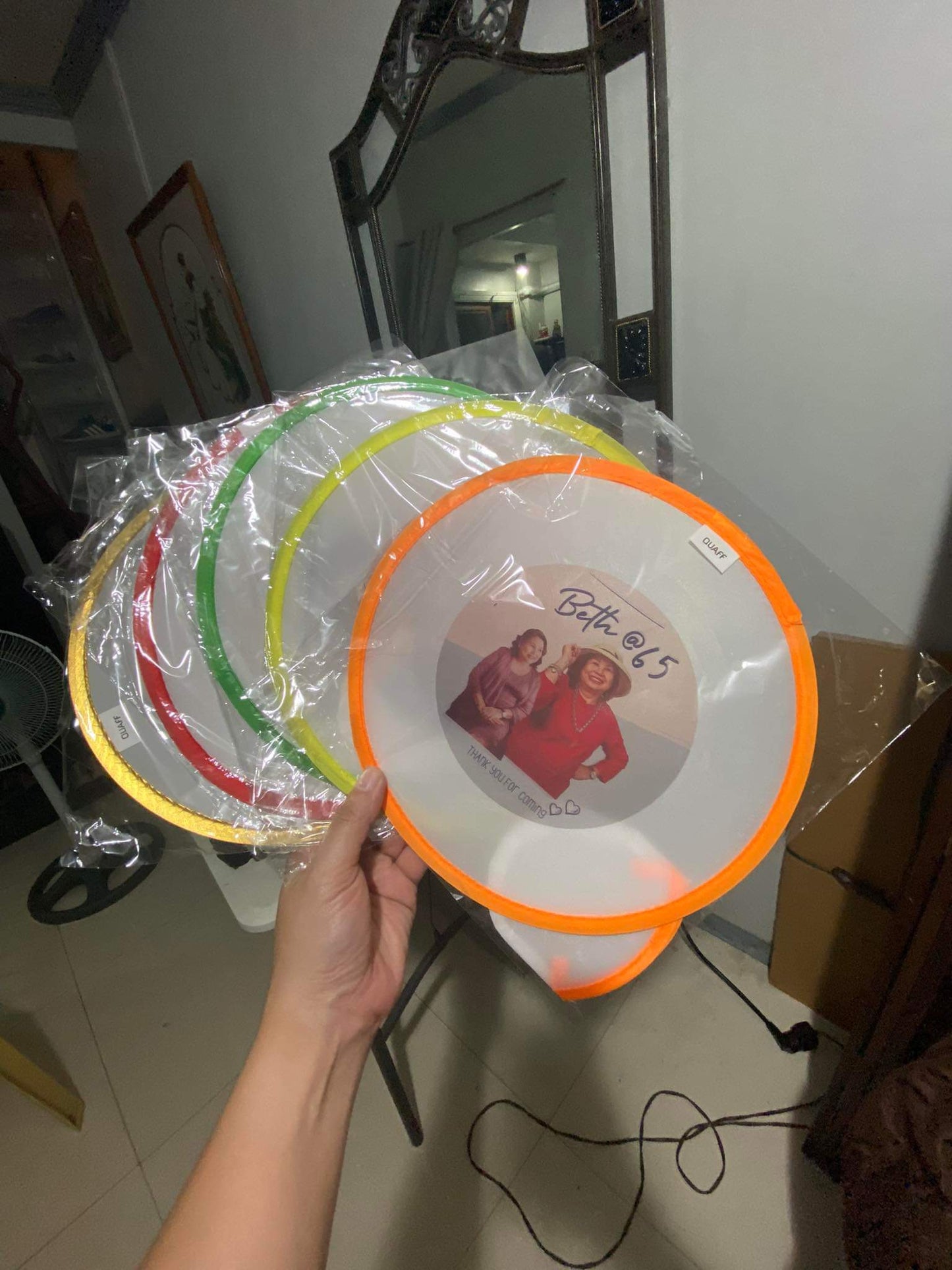 Personalized Foldable Round Fan